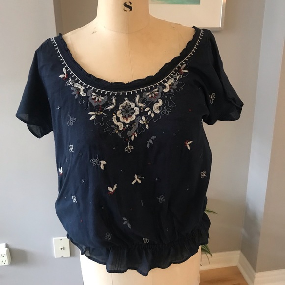 Embroidered A&F Blouse - Picture 1 of 4